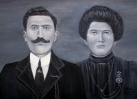 People - The Grandparents - Acrylic On Canvas